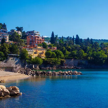 Volos With Roof Terrace, Sea View, Free Private Parking Opatija