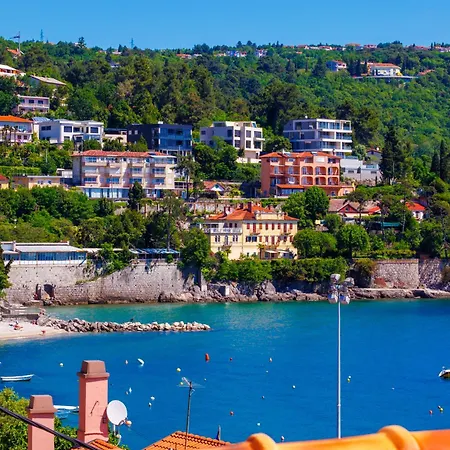 Volos With Roof Terrace, Sea View, Free Private Parking * Opatija